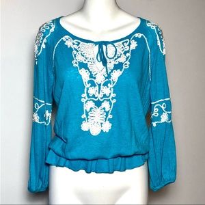 ⭐️ Cache Stunning Bright Turquoise top Small